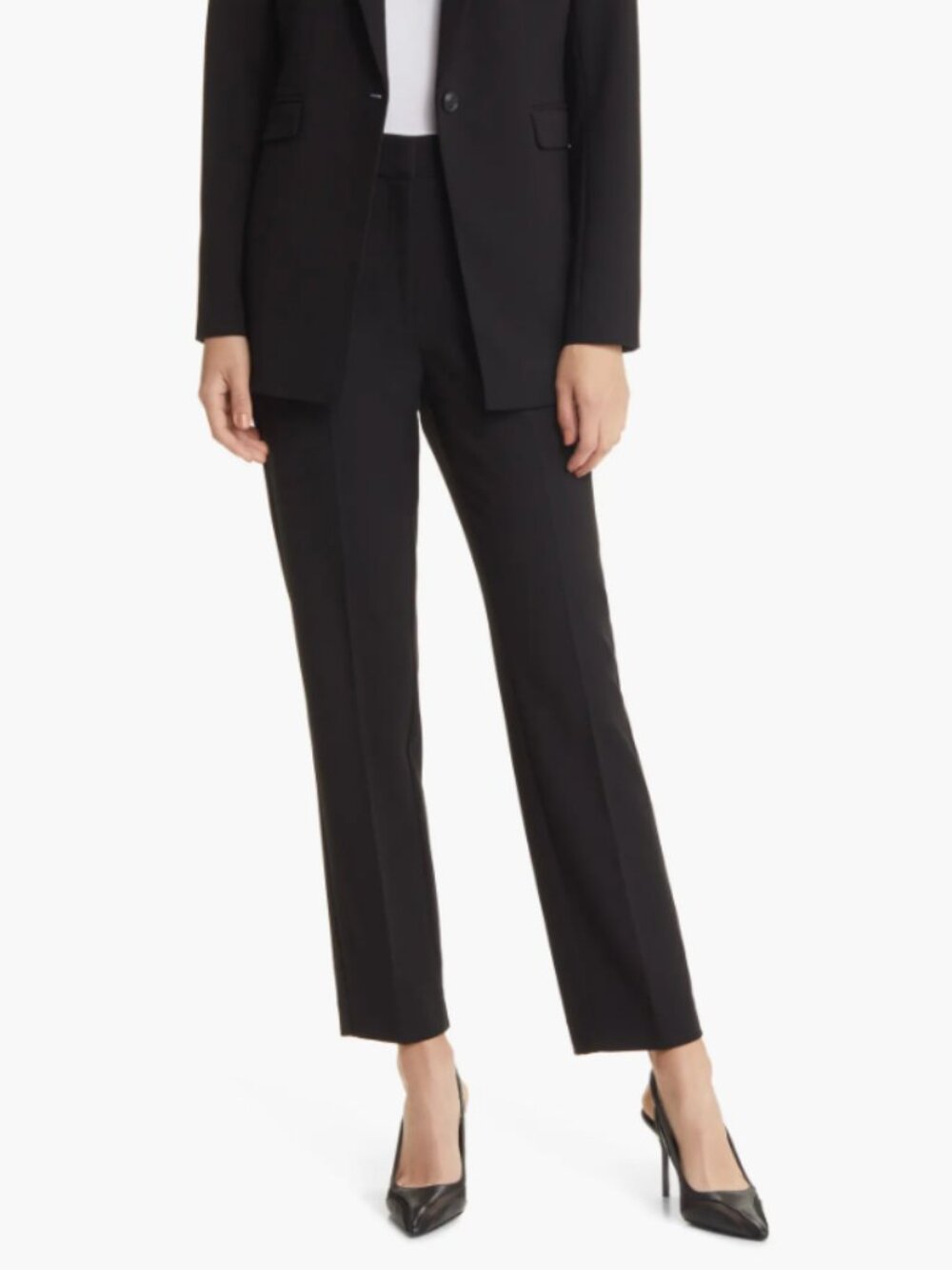 Nordstrom Stretch Twill Pants, Size 10, Warm "Ceramic Blue"